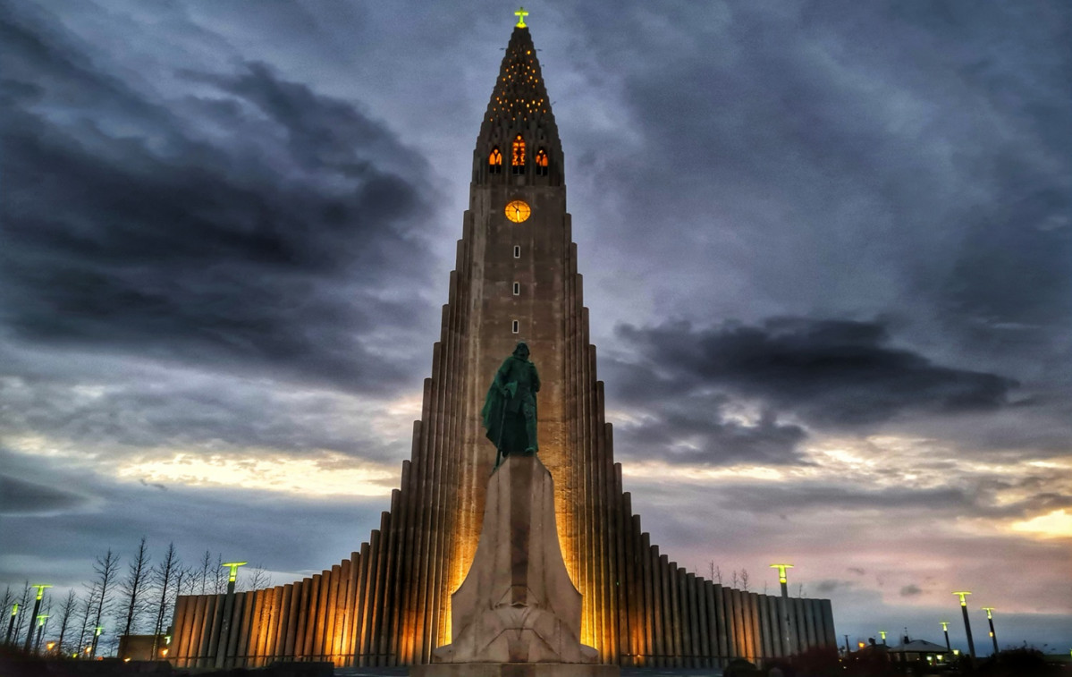 Islandia Reikiavik iglesia de Hallgru00edmskirkja