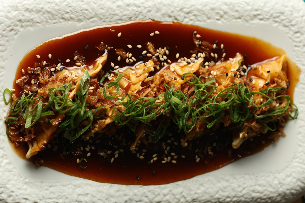 Gyozas de costillas de cerdo con BBQ coreana de La Morena