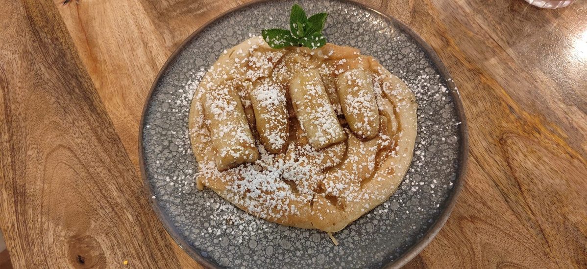 Pancakes de plu00e1tano  Lartisan