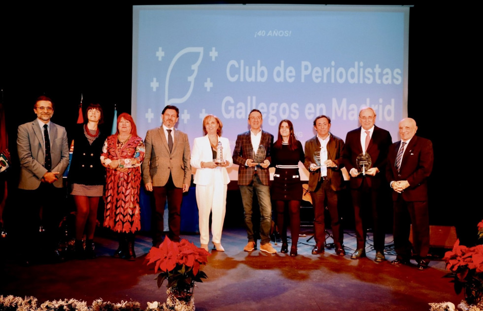 Foto Premiados Periodistas Gallegos en Madrid.