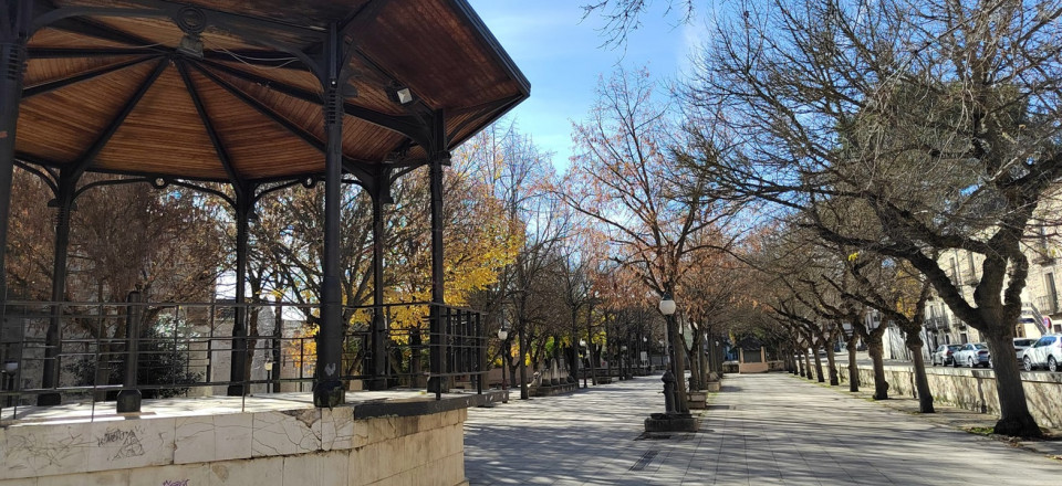 Paseo de San Francisco en Cuéllar
