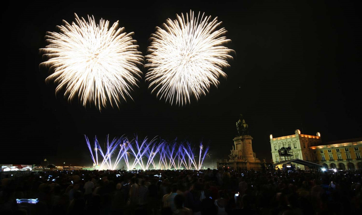 Fuegos artificiales Lisboa
