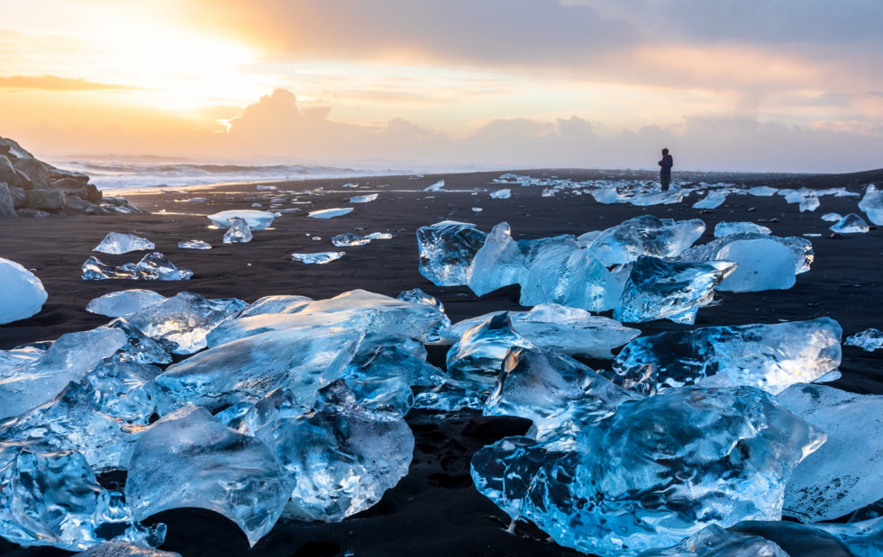 Islandia, Playa de los Diamantes
