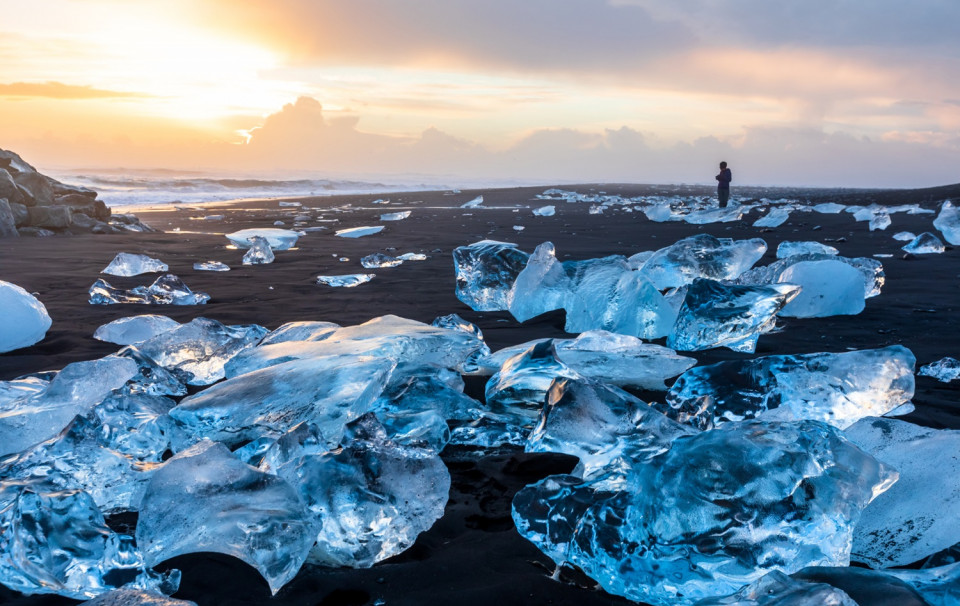 Islandia, Playa de los Diamantes