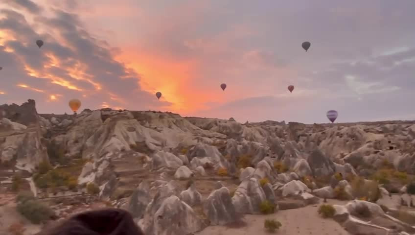 VIAJE EN GLOBO, POR LA CAPADOCIA, TURQUIA