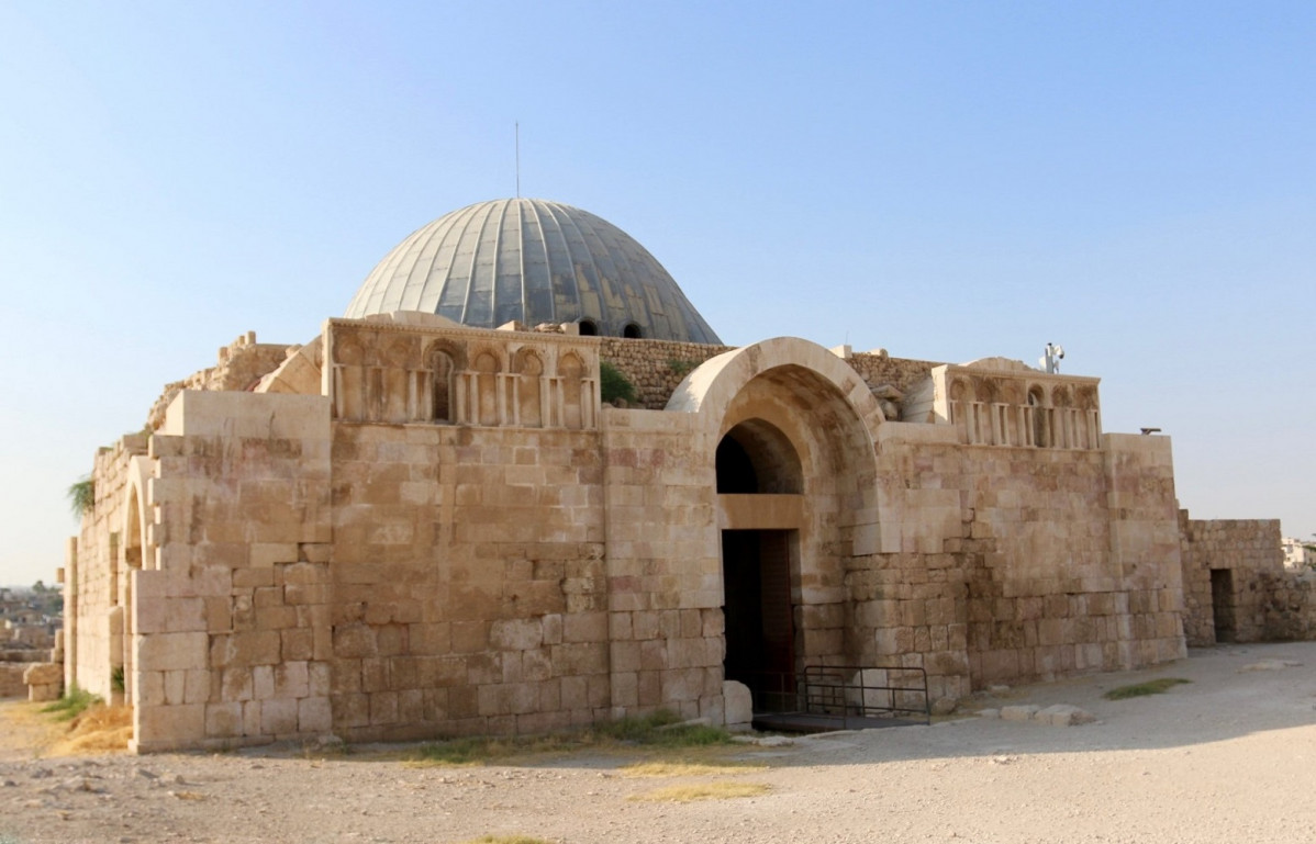 Palacio Omeya, en la colina de la Ciudadela de Ammu00e1n, Jordania. AAS, 2024