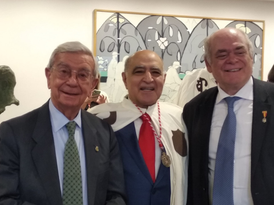 Rafael Ansón, Antón Alonso, y Francisco Rivero