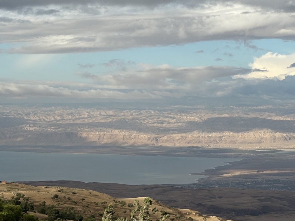 Panorámica del Mar Muerto, desde el Monte Nebo