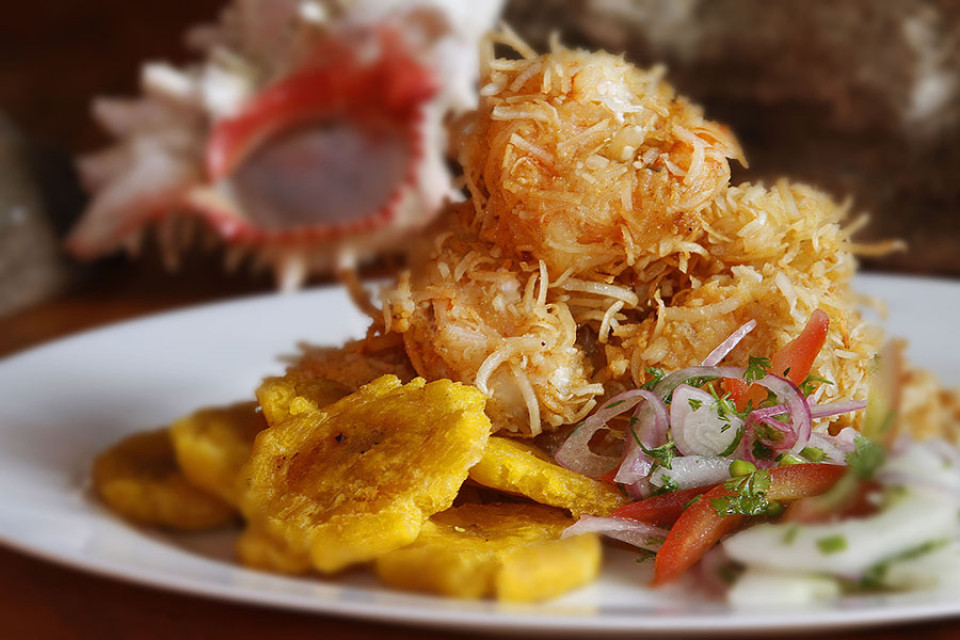 Camarones apanados, gastronomía de Guayas, Ecuador