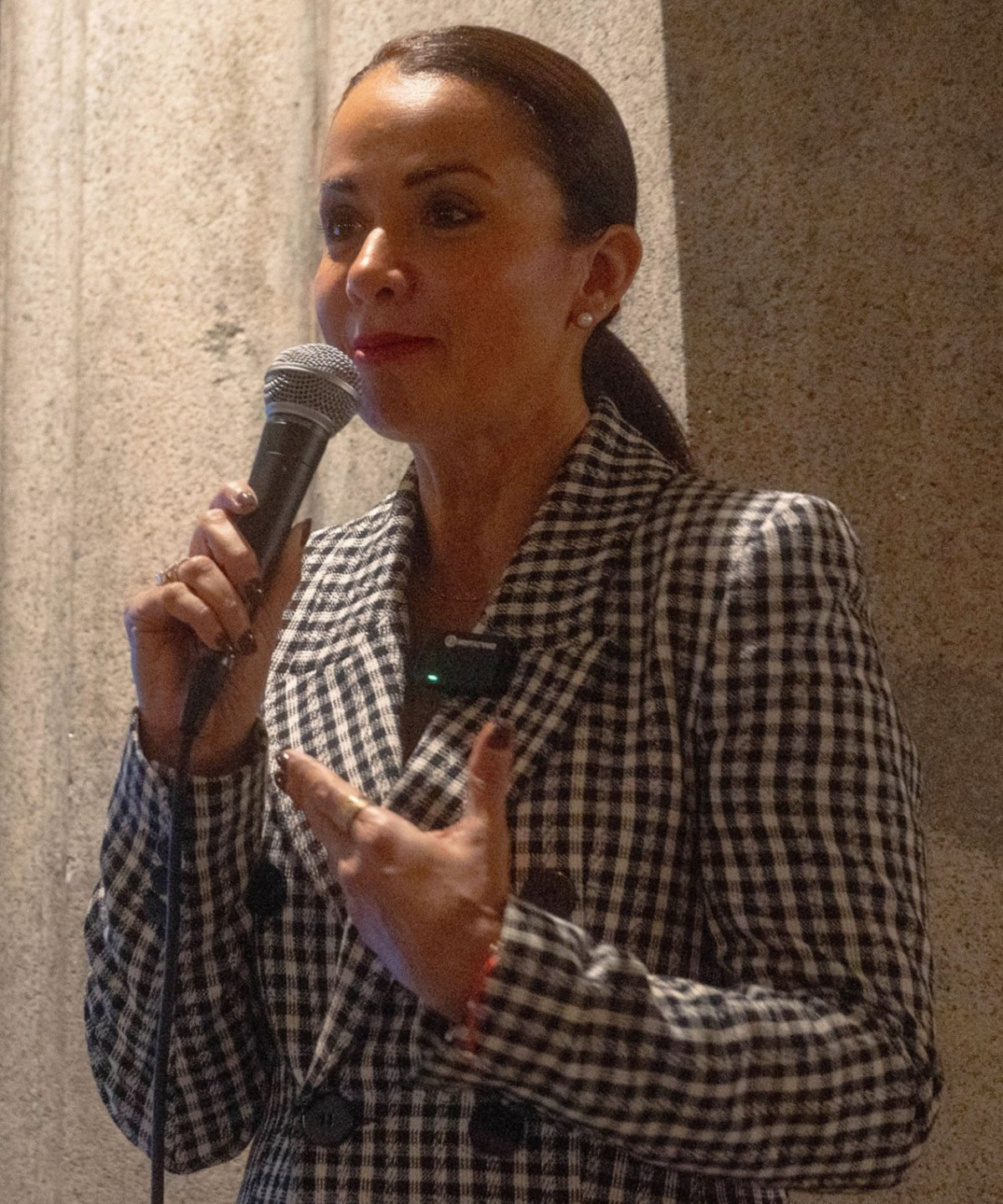 Marcela Aguiu00f1aga, Prefecta de la provincia del Guayas durante el evento Cena Destino Guayas dentro del marco de Madrid Fusiu00f3nrr