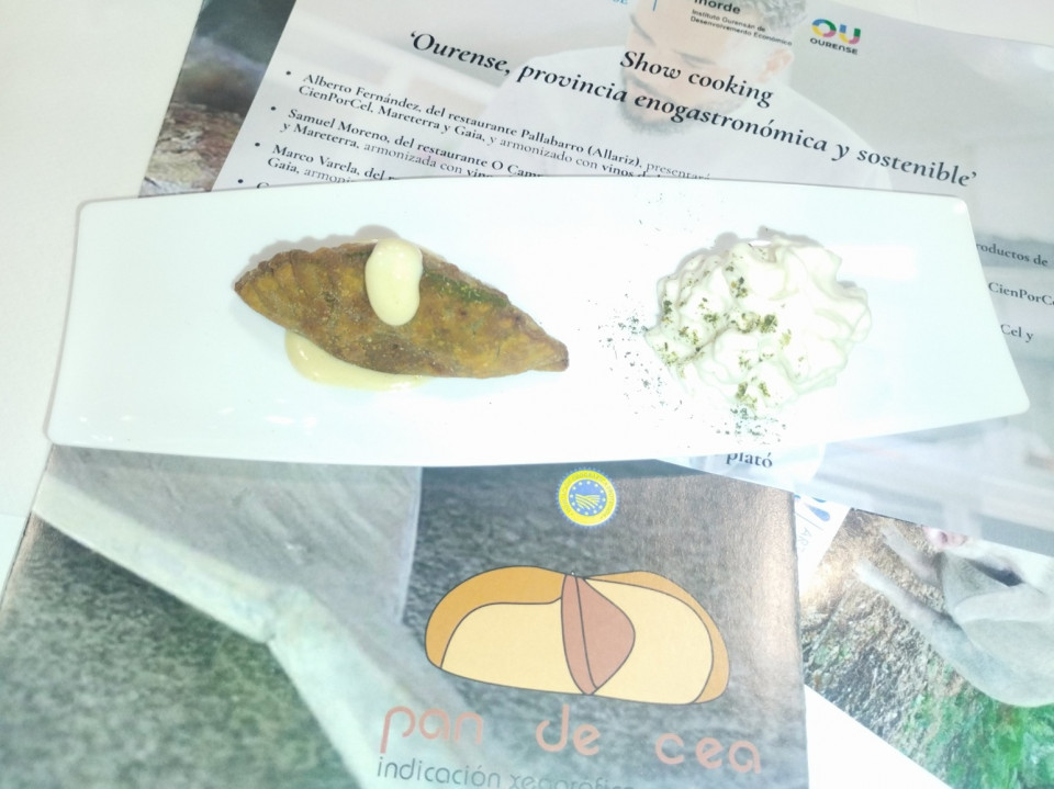 Plato elaborado por los chefs de Ourense,