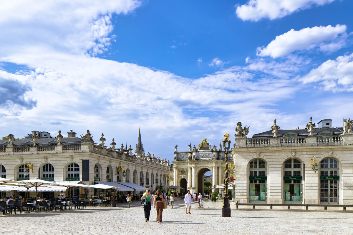 Conjunto UNESCO   pvistas plaza Stanislas con Arco u00a9 Vincent Damarin