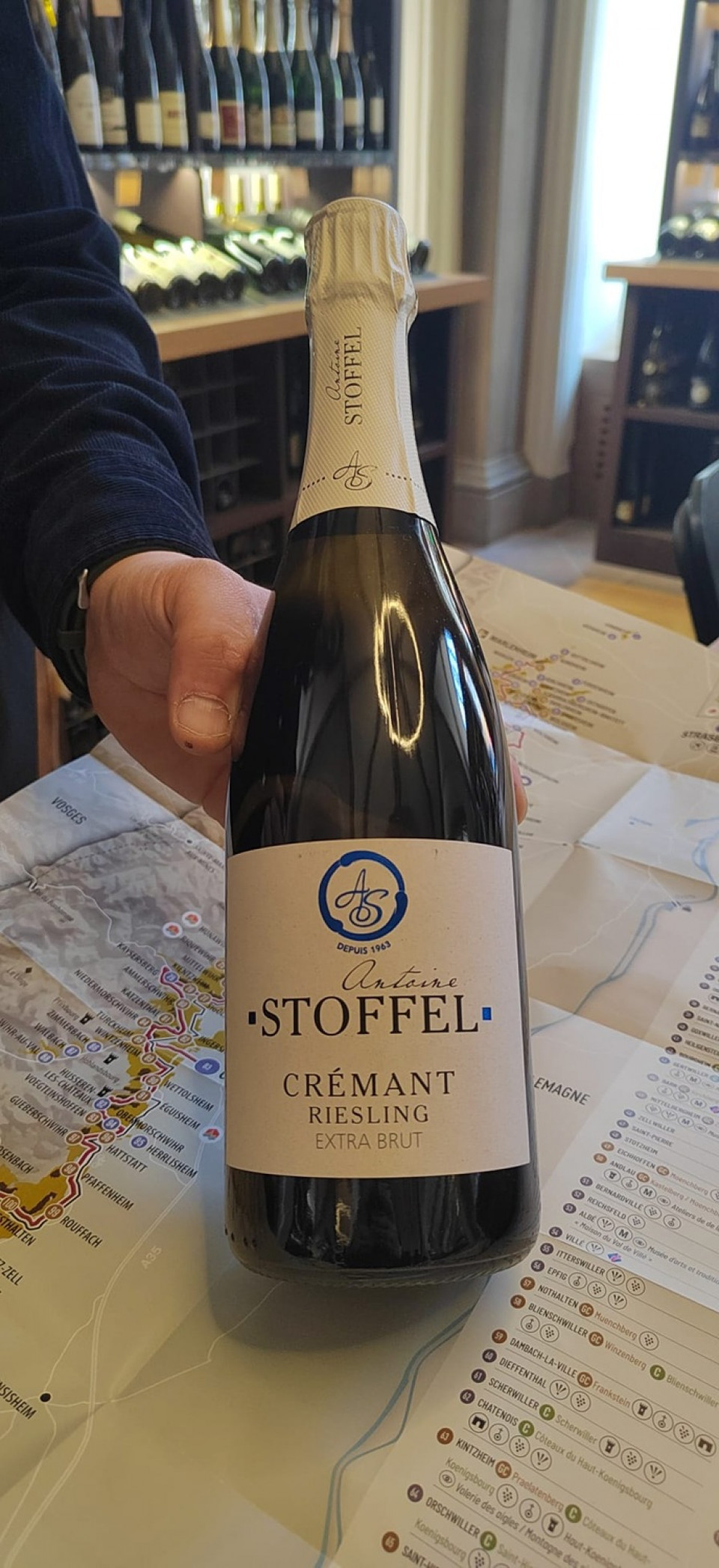 Crémant de Alsacia  con uva riesling