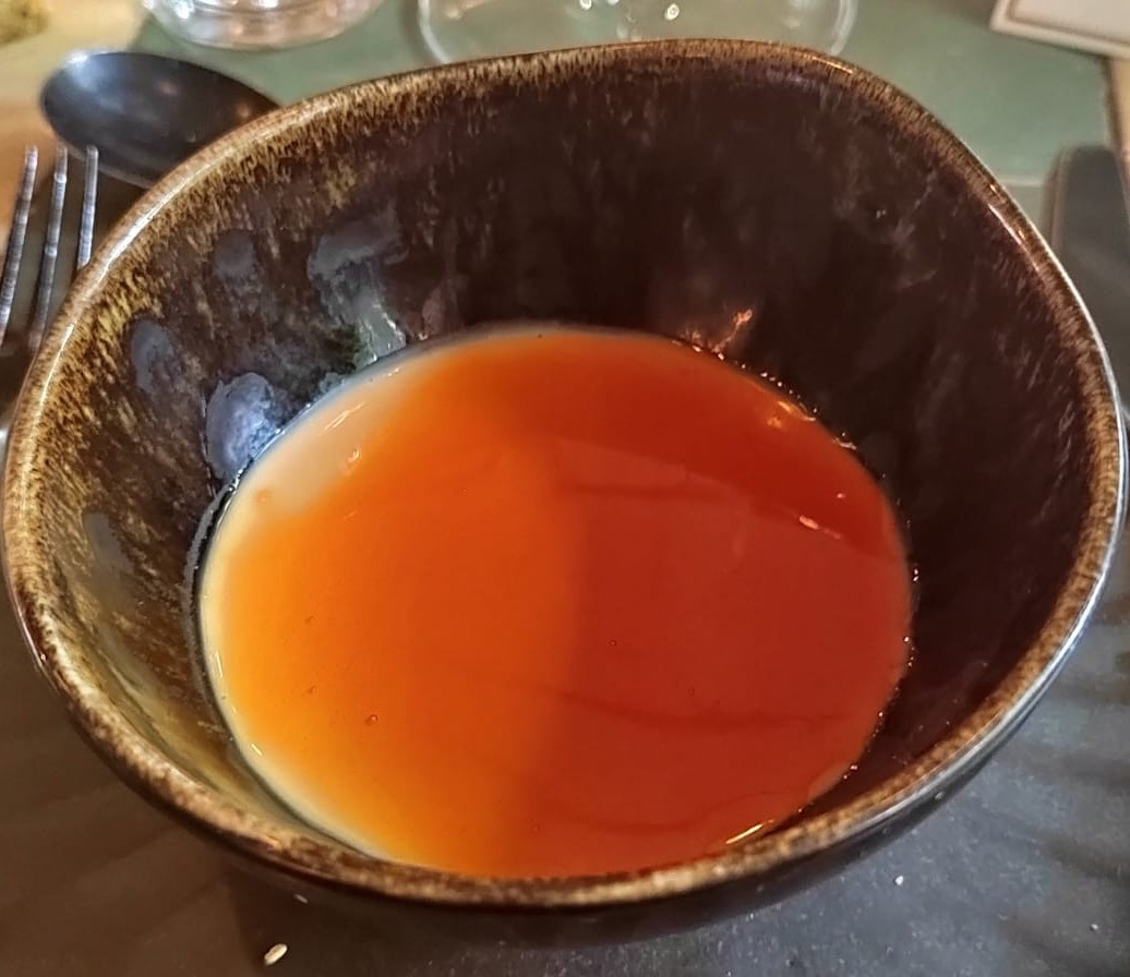 Cuajada de foie y citronela