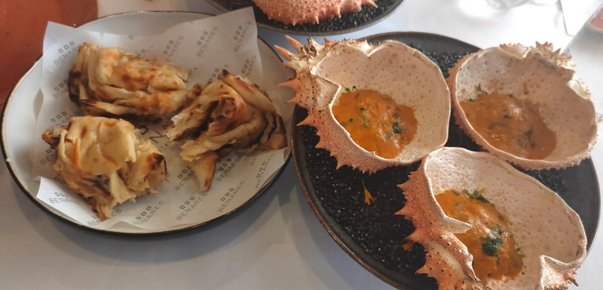 Curry de centollo  Benares