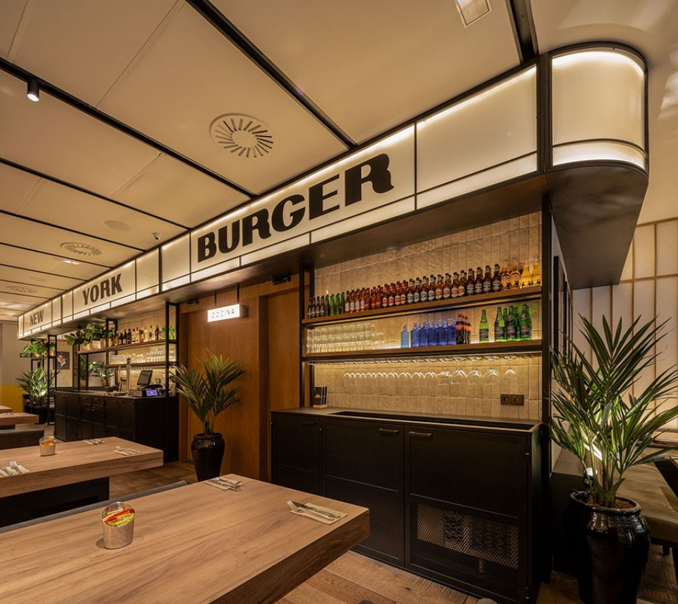 Barra New York Burger Miguel Ángel
