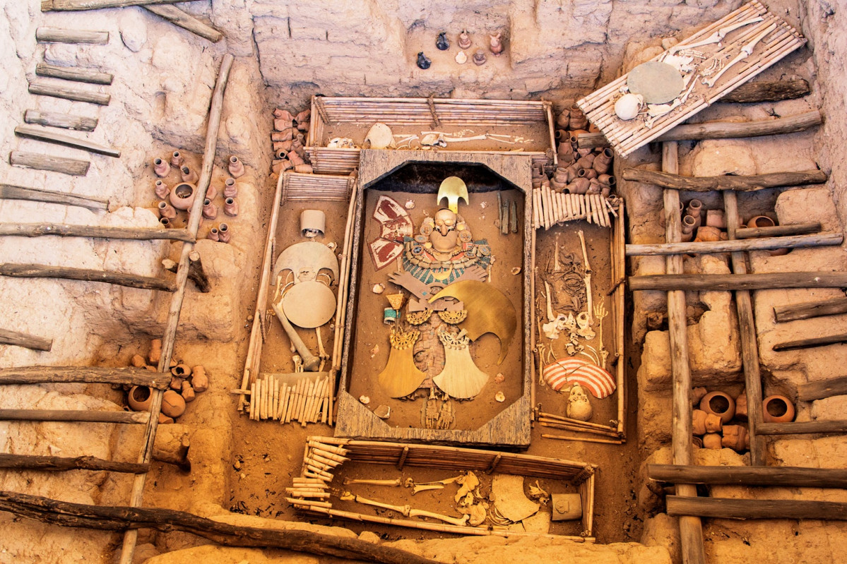 Huaca Rajada ru00e9plica tumba Seu00f1or Sipu00e1n Favio Ovalle  PROMPERu00da