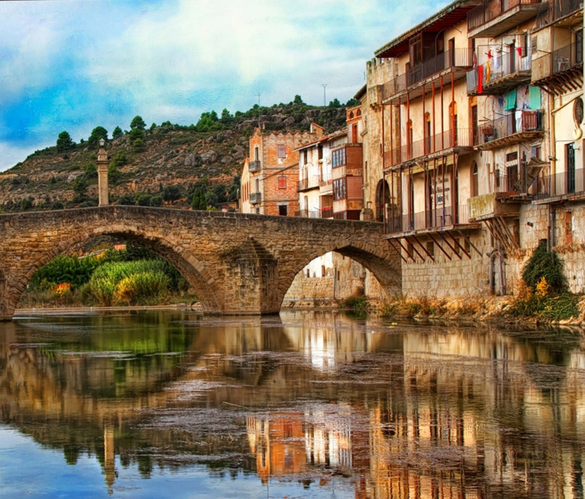 Matarrau00f1a, Puente de Piedra de Valderrobres (Aragu00f3n)