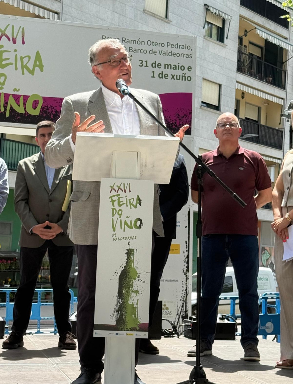 Alfredo García Rodríguez, alcalde de O Barco de Valdeorras, durante su intervención