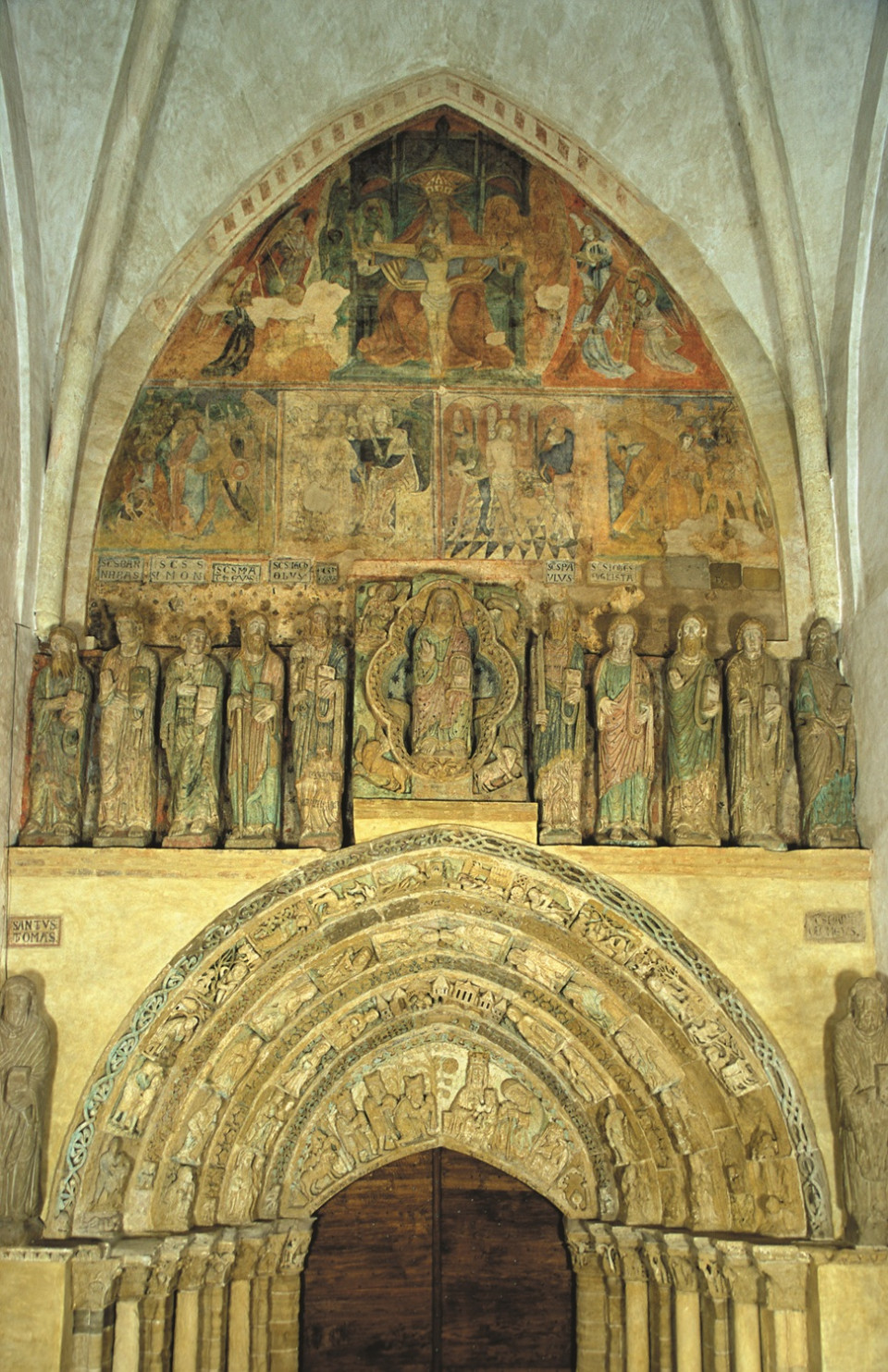 Pórtico de la Iglesia de Santa María en Mimizan