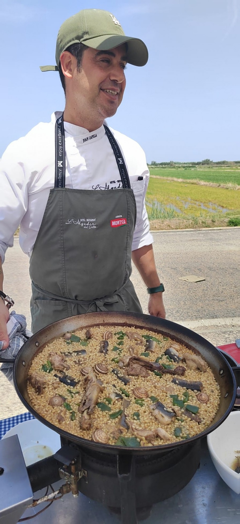 El chef Joan Capilla y su arroz de pato y caracoles