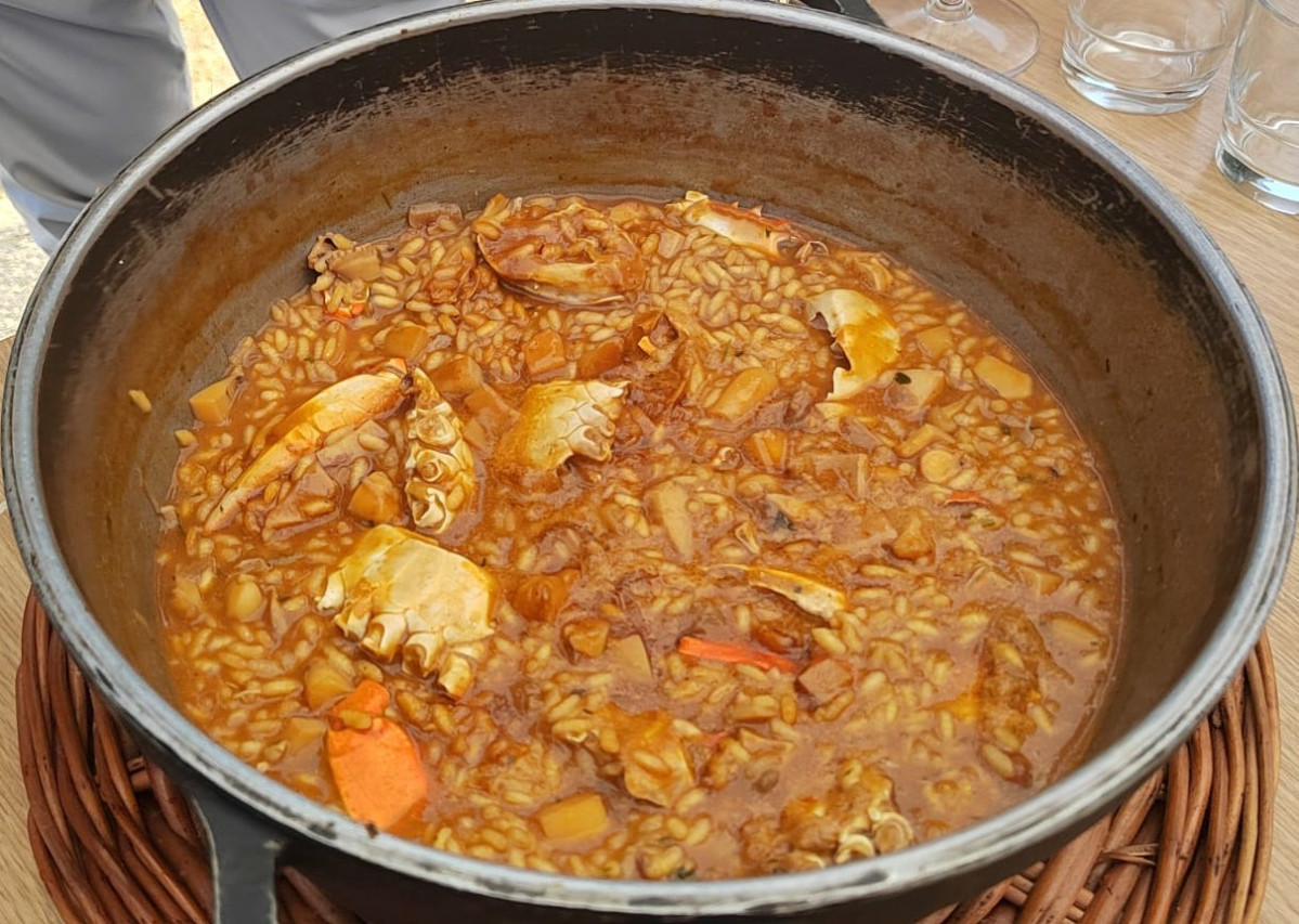 Arroz de cangrejo del Delta elaborado por Joan Capilla