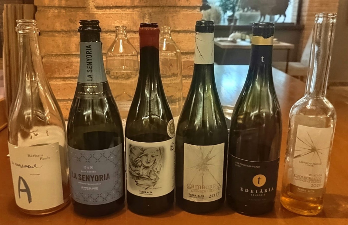 Vinos de Tierra del Ebro en el menu00fa de Villa Retiro