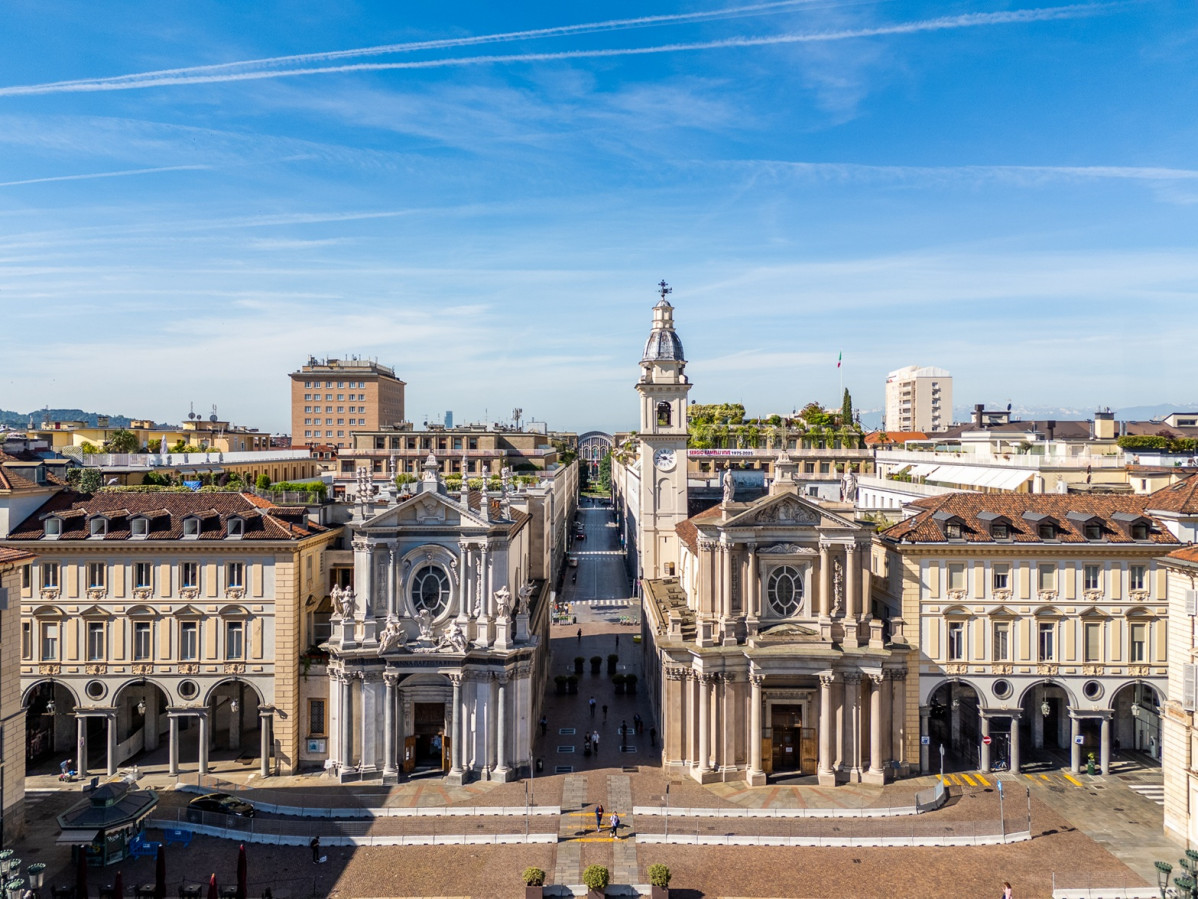Vistas desde Plaza San Carlo  Turu00edn
