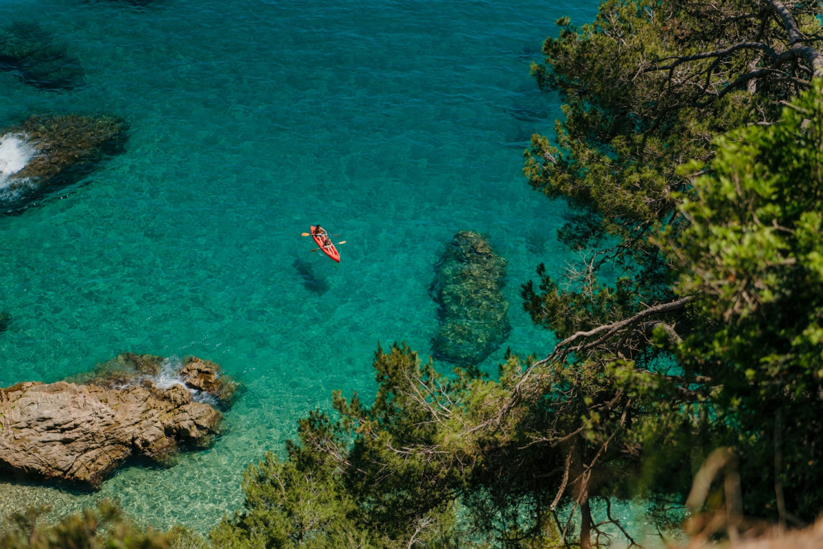 Lloret del mar, en Kajak