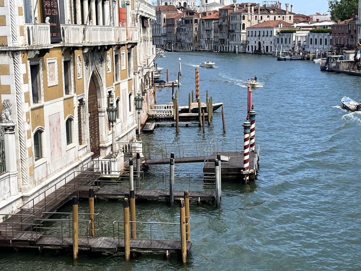 Venecia, Embarcadero en el Gran Canal