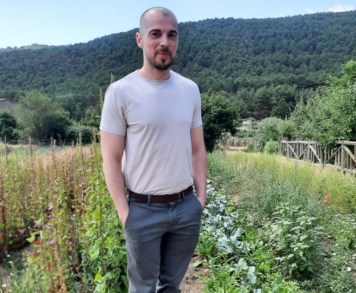 Chef de Allu00e9gorie, Romain Lascarides en la Huerta de Abril