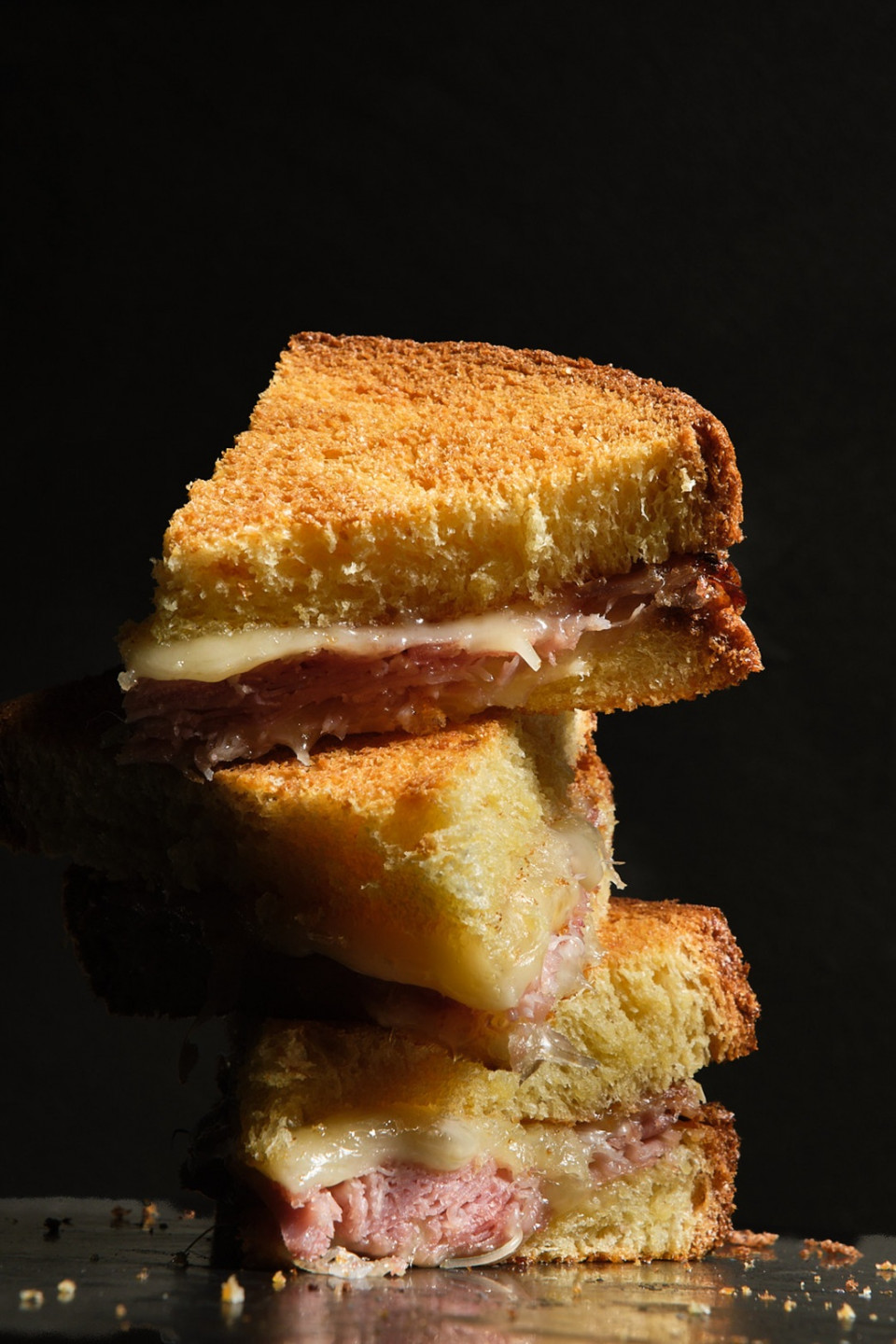 Jamón y queso fontina del Café San Carlo