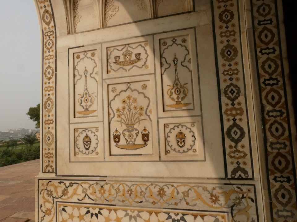 Detalles del Mausoleo de Itimad ud Daulah