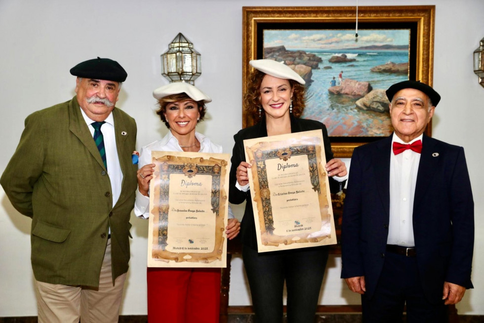 Manolo Seixas, Sonsóles Ónega, Cristina Ónega y Antón Alonso