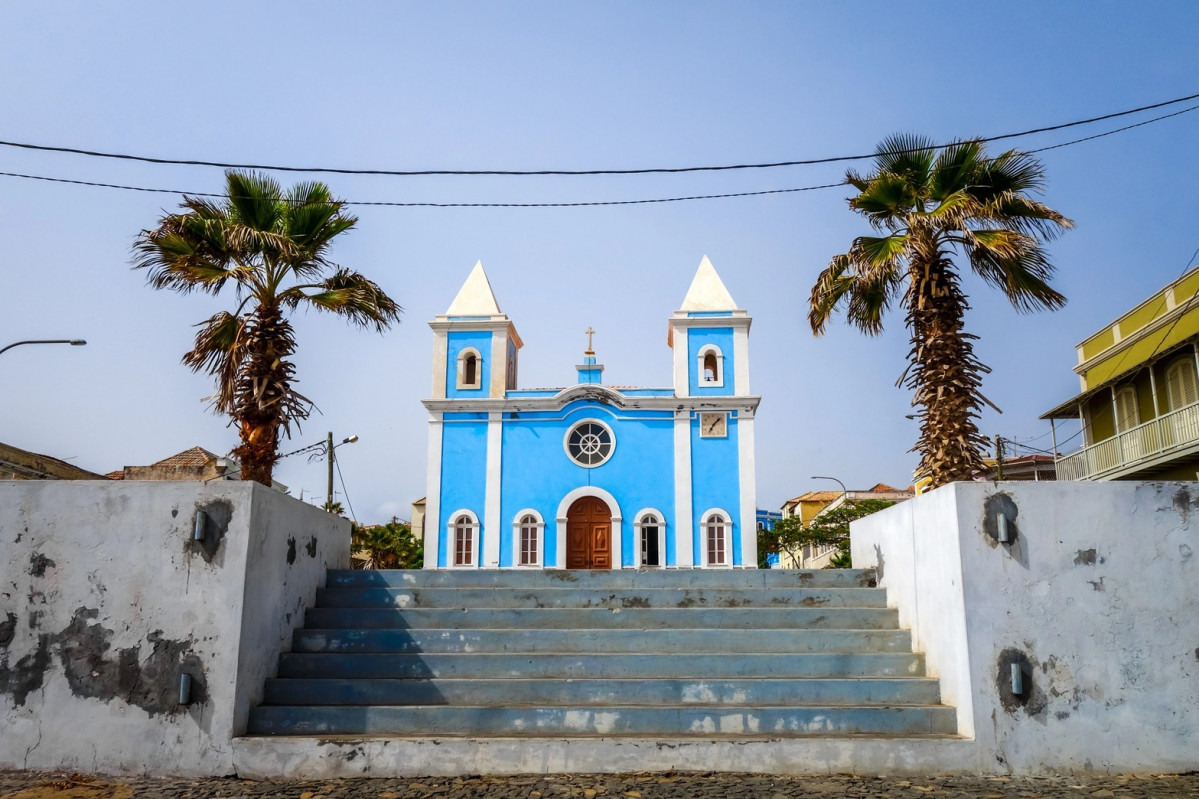 Iglesia , en San Felipe, Isla de Fogo, Cabo Verde