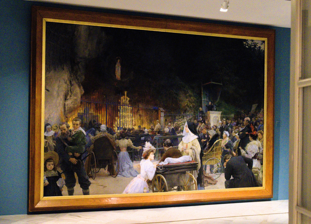 Obra de Garnelo El Milagro de Lourdes