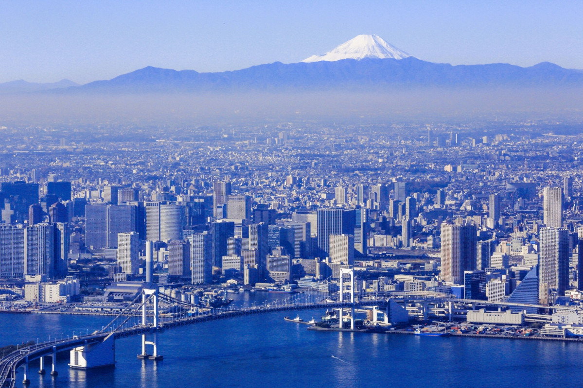 Vista Mt Fuji. Tokyo