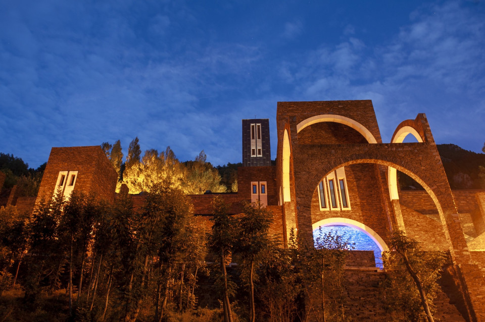 Andorra, Santuari Meritxell, noche