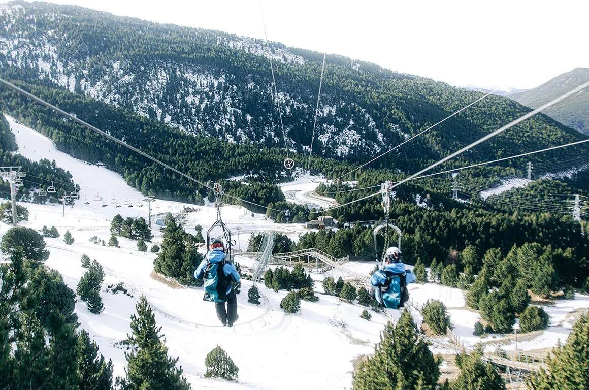 Andorra, Tirolina de Grandvalira