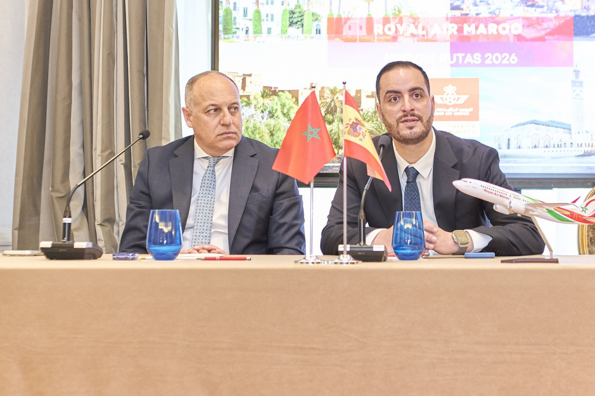 M. Habib SKIREDJ   Director general de RAM en Espau00f1a y el vicepresidente de RAM Amine El Farissi