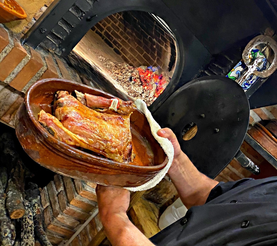 Riaza, cordero lechal asado