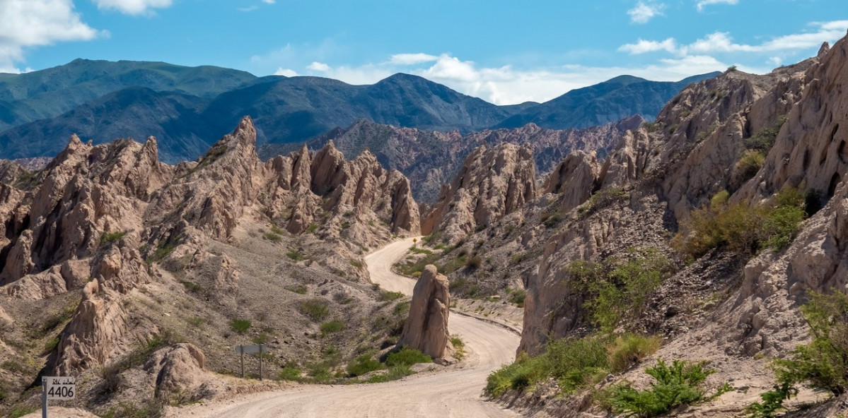 Tucumu00e1n, la ruta 40 atravesando la Quebrada de las Flechas.