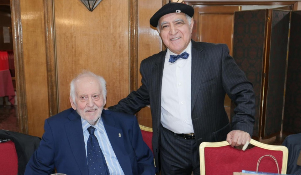 Ángel Manuel García, presidente del Club de Madrid y promotores del evente con Antónn Alonso, presidente del Club de Galicia