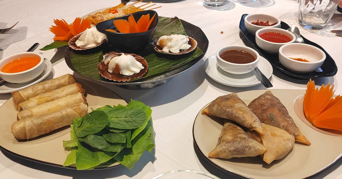 Aperitivos entrantes en Thai retiro