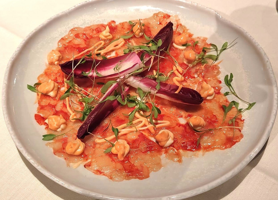 Carpaccio de carabinero  Gayarre