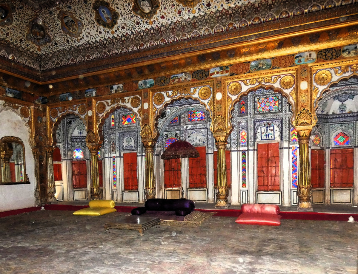 Interior del Fuerte Mehrangarh en Jodhpur