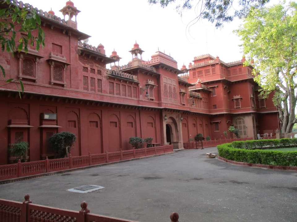 Palacio Gajner en Bikaner, hoy convertido en hotel