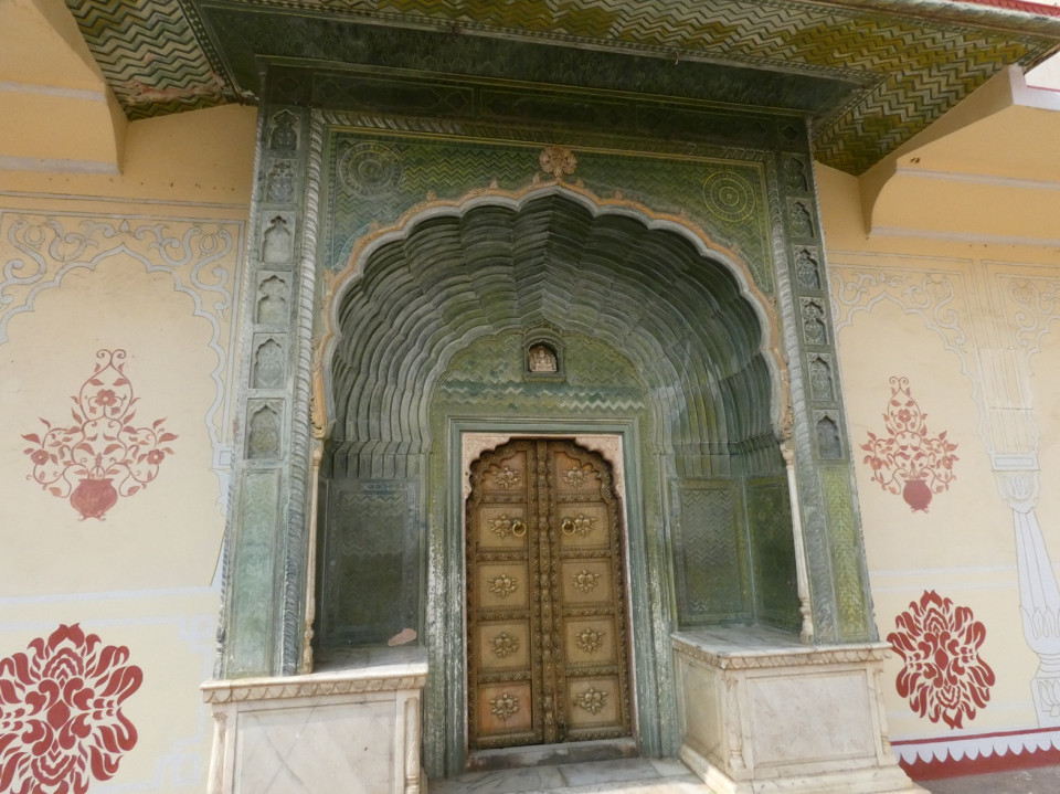 Puerta Ganesh en el Palacio de Jaipur
