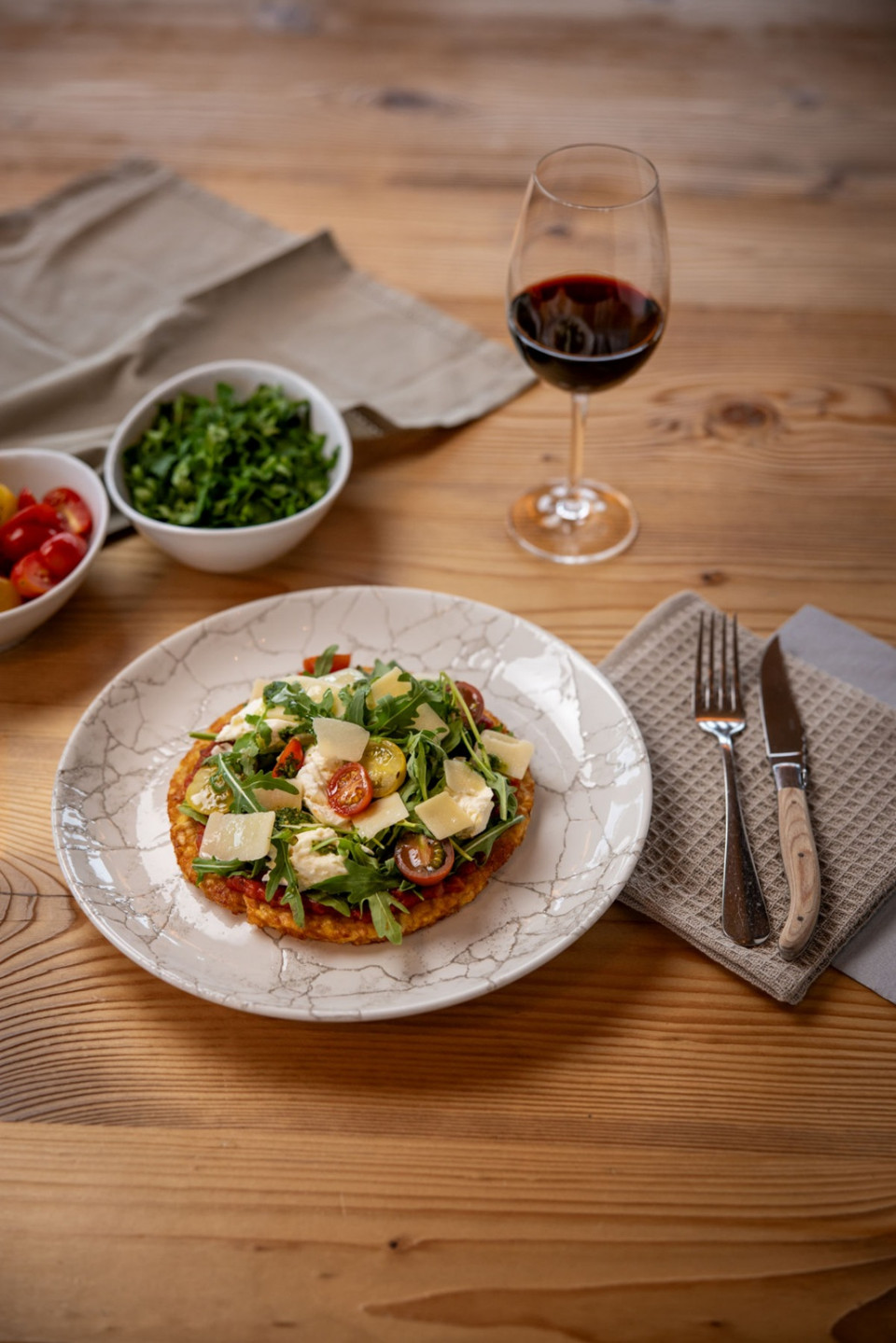 Bergrestaurant Kleine Scheidegg Roestizza Jungfrau hochformat