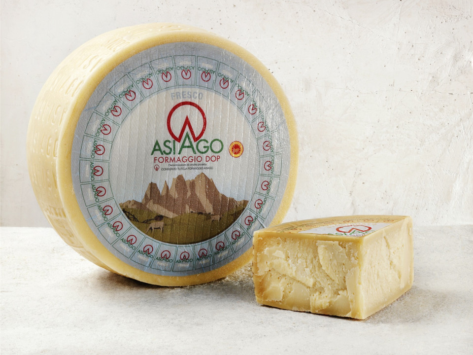 Asiago DOP fresco e maduro